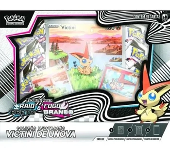 35909/35908 POKEMON BOX FOGO BRANCO E RAIO PRETO
