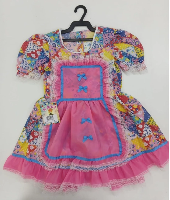 210 VESTIDO JUNINO JUVENIL TAM 04