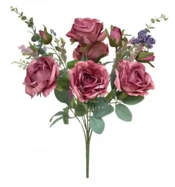 FG-0031RX BUQUE ROSA COM EUCALIPTO - ROXO