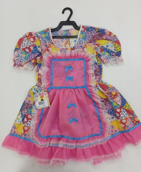 210 VESTIDO JUNINO JUVENIL TAM 06