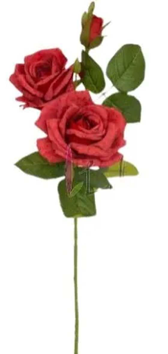 FG-0019VM GALHO DE ROSA ABERTA - VERMELHO