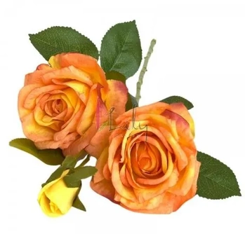 FG-0019LR GALHO DE ROSA ABERTA - LARANJA