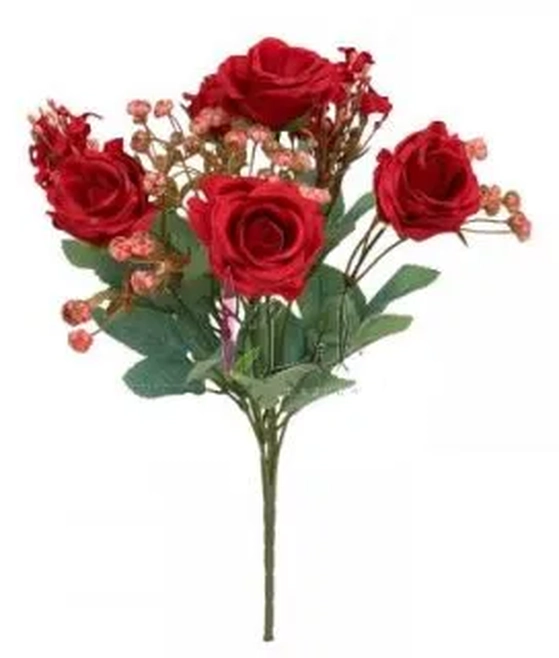 AQ-0050VM  BUQUE DE ROSA - VERMELHO