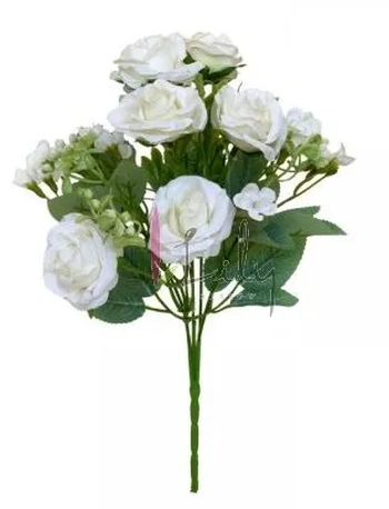 AQ-0052BR BUQUE DE ROSA -BRANCO