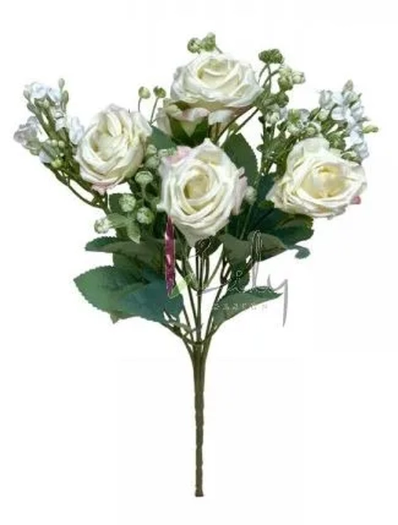 AQ-0050BR BUQUE DE ROSA - BRANCO