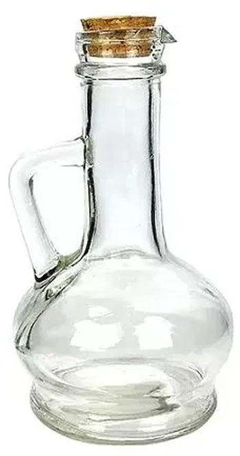 V1068.U01 GALHETEIRO DE VIDRO SICILIA C/ TAMPA 300ML