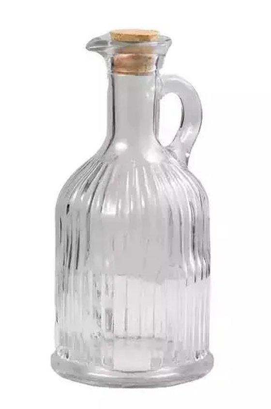 V1070.U01 GALHETEIRO DE VIDRO ROMA C/ TAMPA 300ML