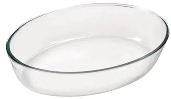 26257 ASSADEIRA OVAL BOROSILICATO 2400ML