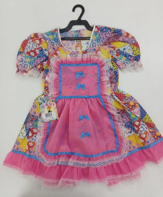 210 VESTIDO JUNINO JUVENIL TAM 10