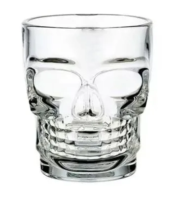 GDR0650 COPO DE VIDRO CAVEIRA 300 ML