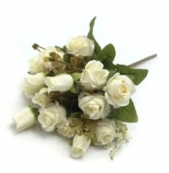 W532-12W BUQ ROSA C/BOTÃO X5 30CM