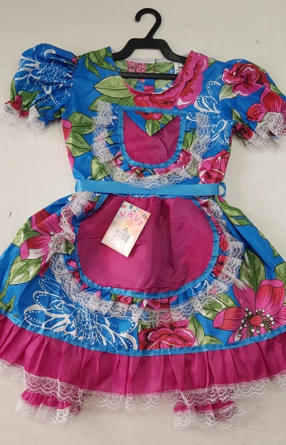 121 VESTIDO JUNINO JUVENIL TAM 16