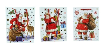 24922 SACOLA PAPEL NATAL ESTAMPADA 23X18X10CM