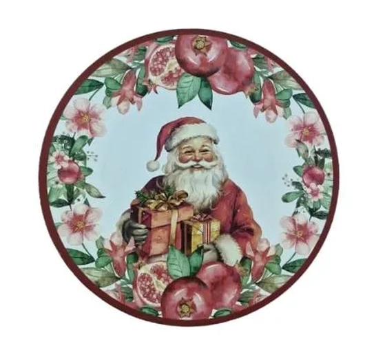 30661 SOUSPLAT NATAL 33CM NOEL BORDA ROMA