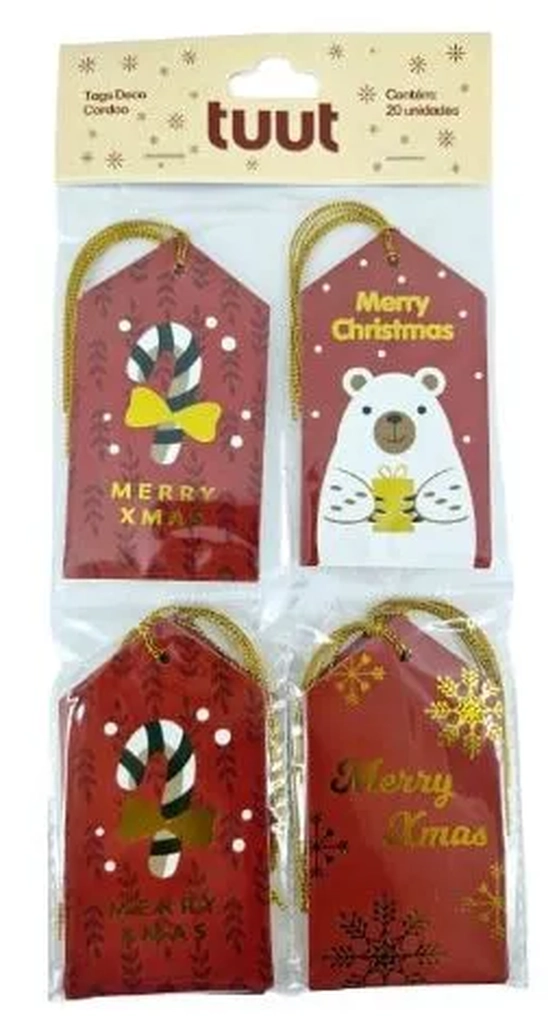 31677 TAGS DECOR CORDAO 6X11CM C/20