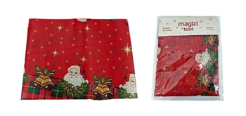 29109 TOALHA MESA TECIDO ESTAMPADO D24-3 RED 150CM