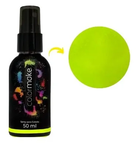3602 TINTA SPRAY P/CABELO 50ML- AMARELO