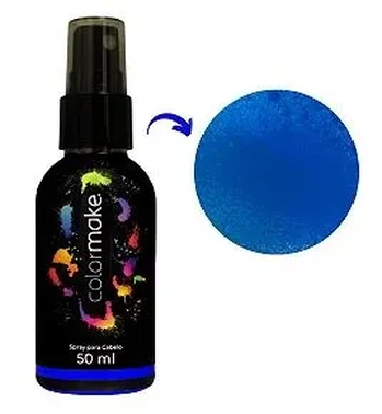 3602 TINTA SPRAY P/CABELO 50ML- AZUL