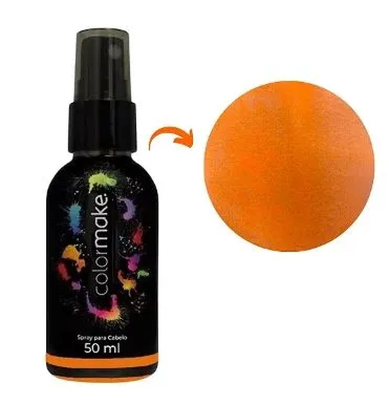 3602 TINTA SPRAY P/CABELO 50ML- LARANJA