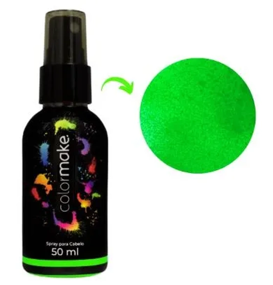 3602 TINTA SPRAY P/CABELO 50ML- VERDE