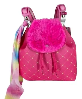 M5404 MOCHILA METALASSE TAMPA PINK PELUCIA