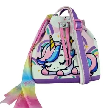 B5430 BUCKET UNICORNIO ARCO IRIS TAMPA LILAS