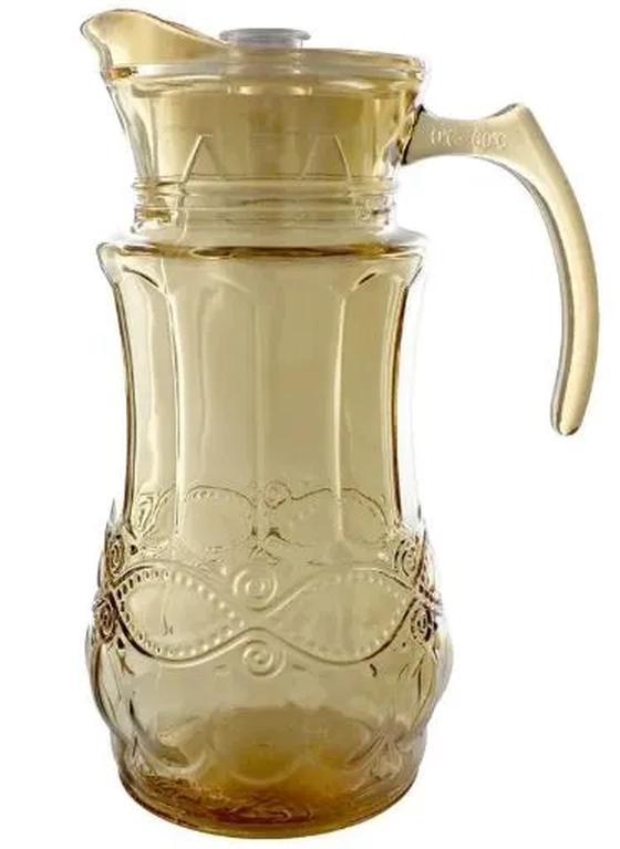 WG21469 JARRA VIDRO C/TAMPA ACRILICO