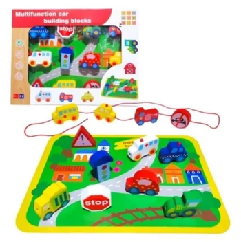 GK3177 JOGO DE MADEIRA TRAFEGO DE CIDADE