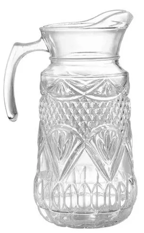 WG21429 JARRA DE VIDRO TAMPA ACRILICO VULCANO 1.7L