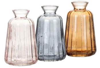 31899 MINI VASO DE VIDRO COLOR 7X7X11CM