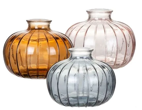 31901 MINI VASO DE VIDRO COLOR 11X11X8.5CM