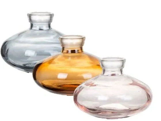 31898 MINI VASO DE VIDRO COLOR 9X9X6CM