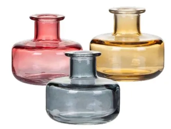 31914 MINI VASO DE VIDRO COLOR 8X8X8CM