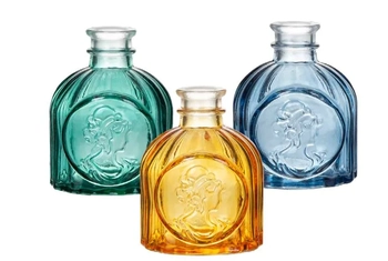 31908 MINI VASO DE VIDRO COLOR 6,5X6,5X8CM