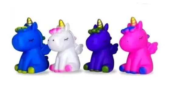 TK-AB8840 BRINQUEDO UNICORNIO P/BANHO C/4 PEÇAS