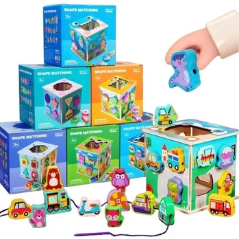 GK3475 CUBO DE ATIVIDADES EM MADEIRA SORTIDOS