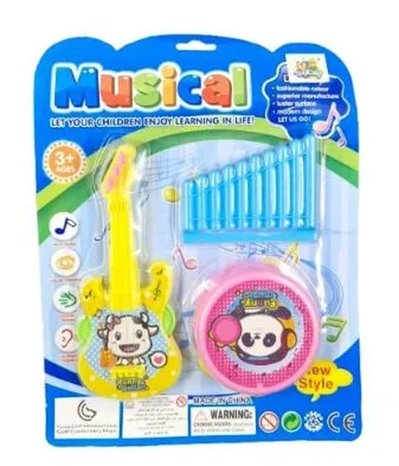 TK-AB4315 CONJUNTO MUSICAL DE PLASTICO C/3 PEÇAS
