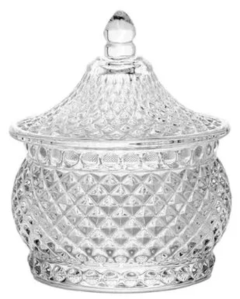 WX22836 POTICHE DE VIDRO C/TAMPA CLASSY 110ML