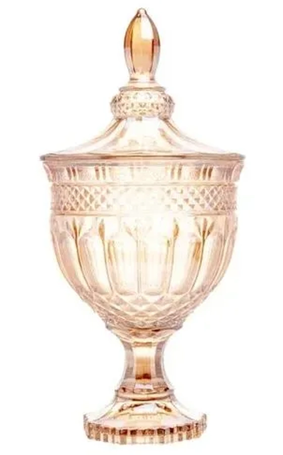 WX22804 POTICHE DE VIDRO C/TAMPA SMALL SWEET 470ML
