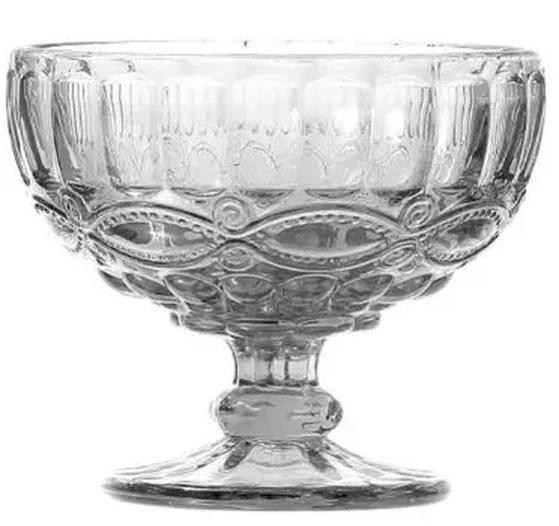 WX20034 CJ 2 TACAS SOBREMESA VIDRO LOUIS TRANSP 370ML