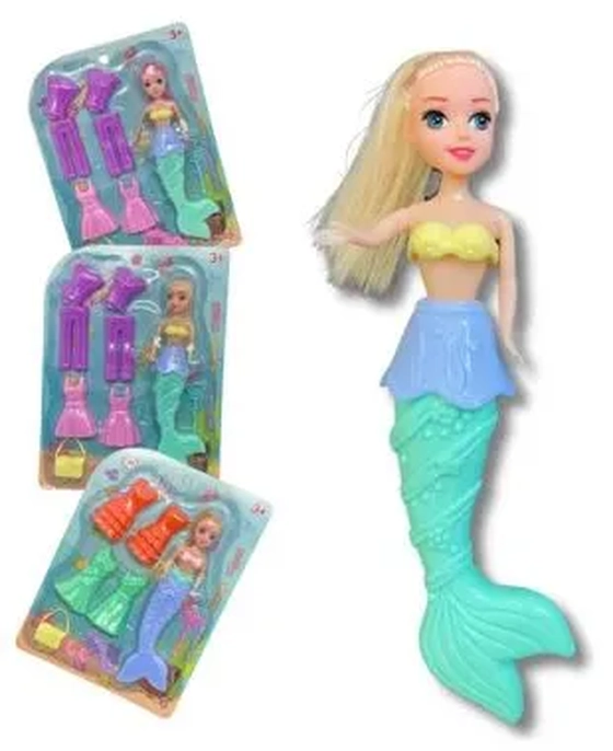 WB12390 BONECA MILA SEREIA C/ACESSORIOS