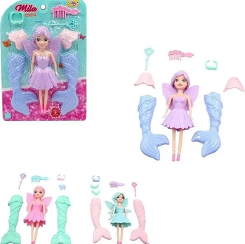WB12342 BONECA MILA SEREIA FADA C/ACESSORIOS