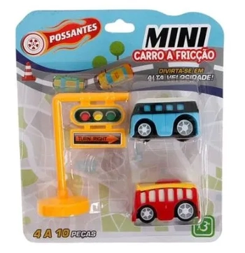 WB12154 CARRO A FRICCAO C/ACESSORIOS FUN CAR