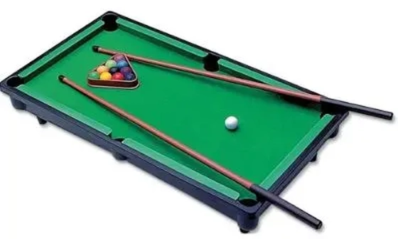 TK-AB7531 CONJUNTO MINI SINUCA DE PLASTICO C/ACESSORIOS