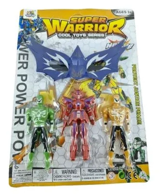 TK-AB4726 BONECO DE PLASTICO C/03 PECAS C/ACESSORIOS