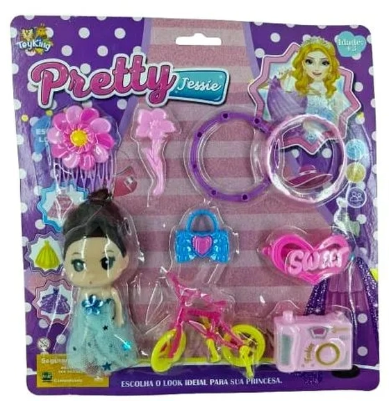 TK-AB5598 BONECA PRETTY JESSIE C/9 ENCART.