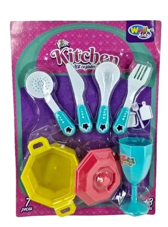 WB12080 KIT COZINHA PRIMARY COLORS C/7