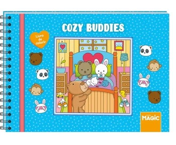 84075 COZY BUDDIES LIVRO DE COLORIR C/ESPIRAL