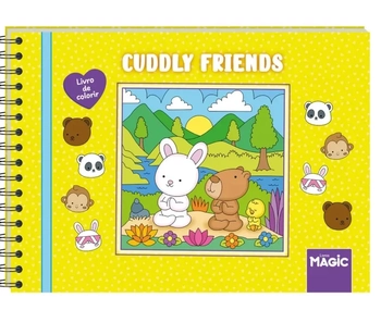 84082 CUDDLY FRIENDS LIVRO DE COLORIR C/ESPIRAL