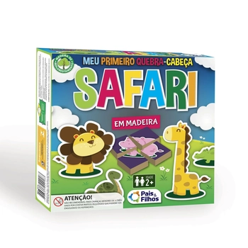 2918 QC SAFARI MEU PRIMEIRO QUEBRA-CABECA 32PCS MADEIRA